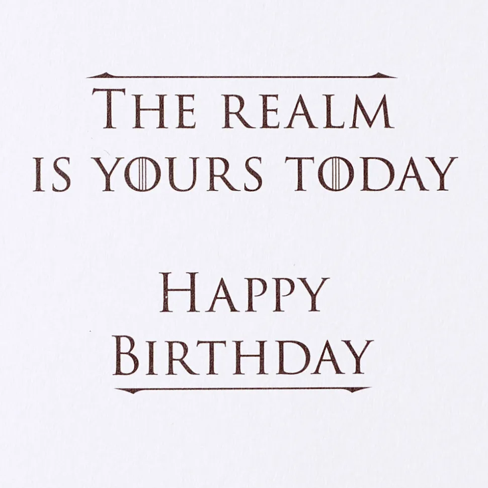 Realm Is Yours Game of Thrones Birthday Greeting Card