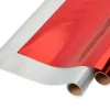 Red and Silver Holiday Wrapping Paper Rolls, 2 Rolls