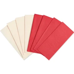 Red and White Holiday Tissue Paper, 16 Sheets