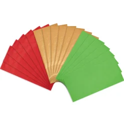 Red, Green and Gold Christmas Tissue Paper, 18 Sheets