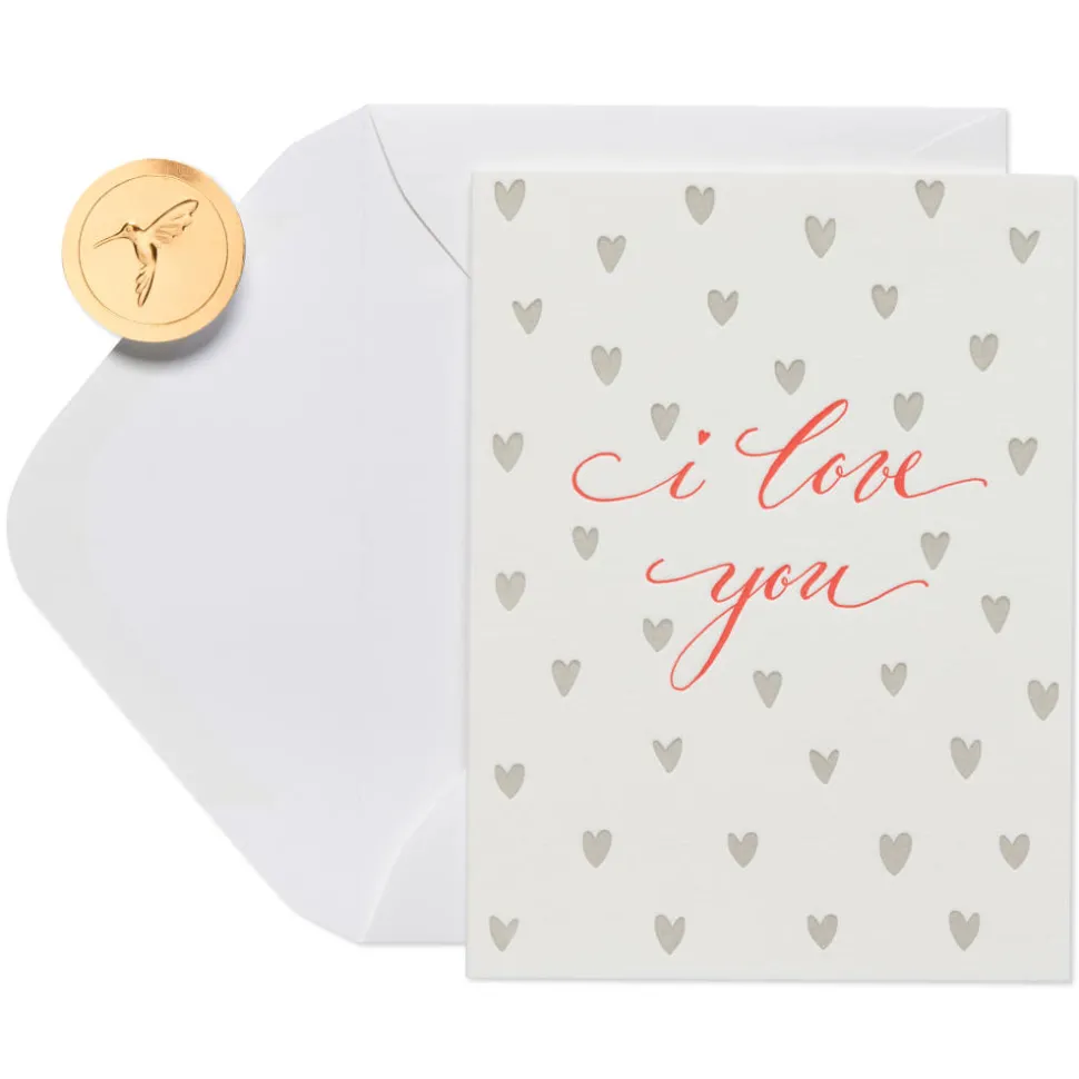 Red Hearts Romantic Greeting Card