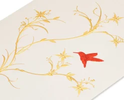 Red Hummingbird Blank Greeting Card
