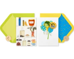 Remedies and Balloons Get Well Soon Greeting Card Bundle, 2-Count