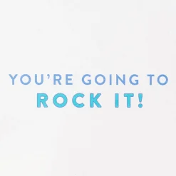 Rock It Graduation Greeting Card