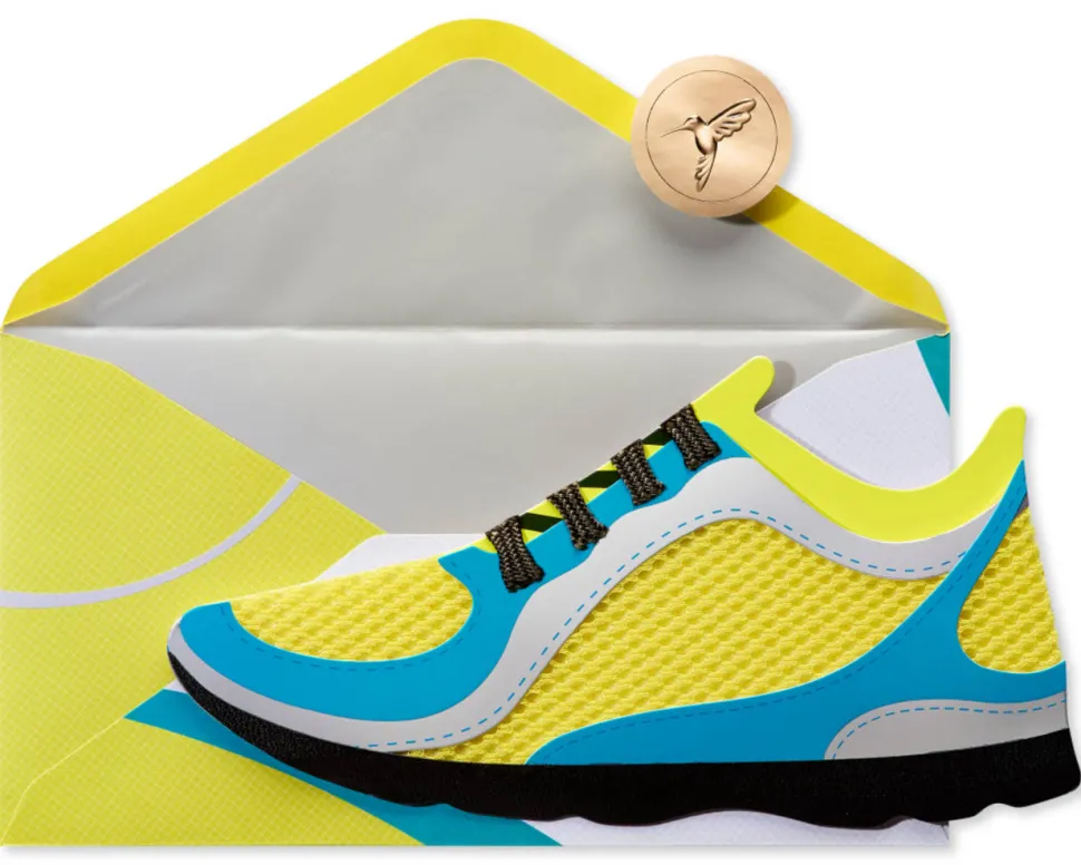 Running Shoes Birthday Greeting Card