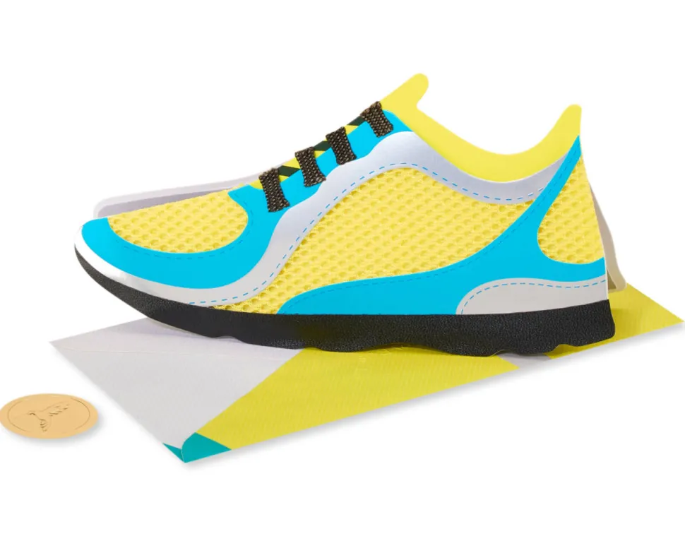 Running Shoes Birthday Greeting Card
