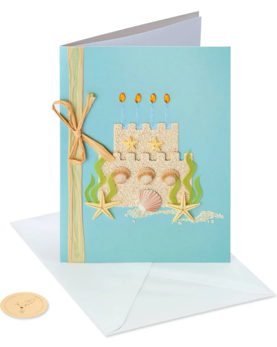 Sandcastle Birthday Greeting Card