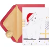 Santa Hat Kitty Holiday Boxed Cards, 8-Count