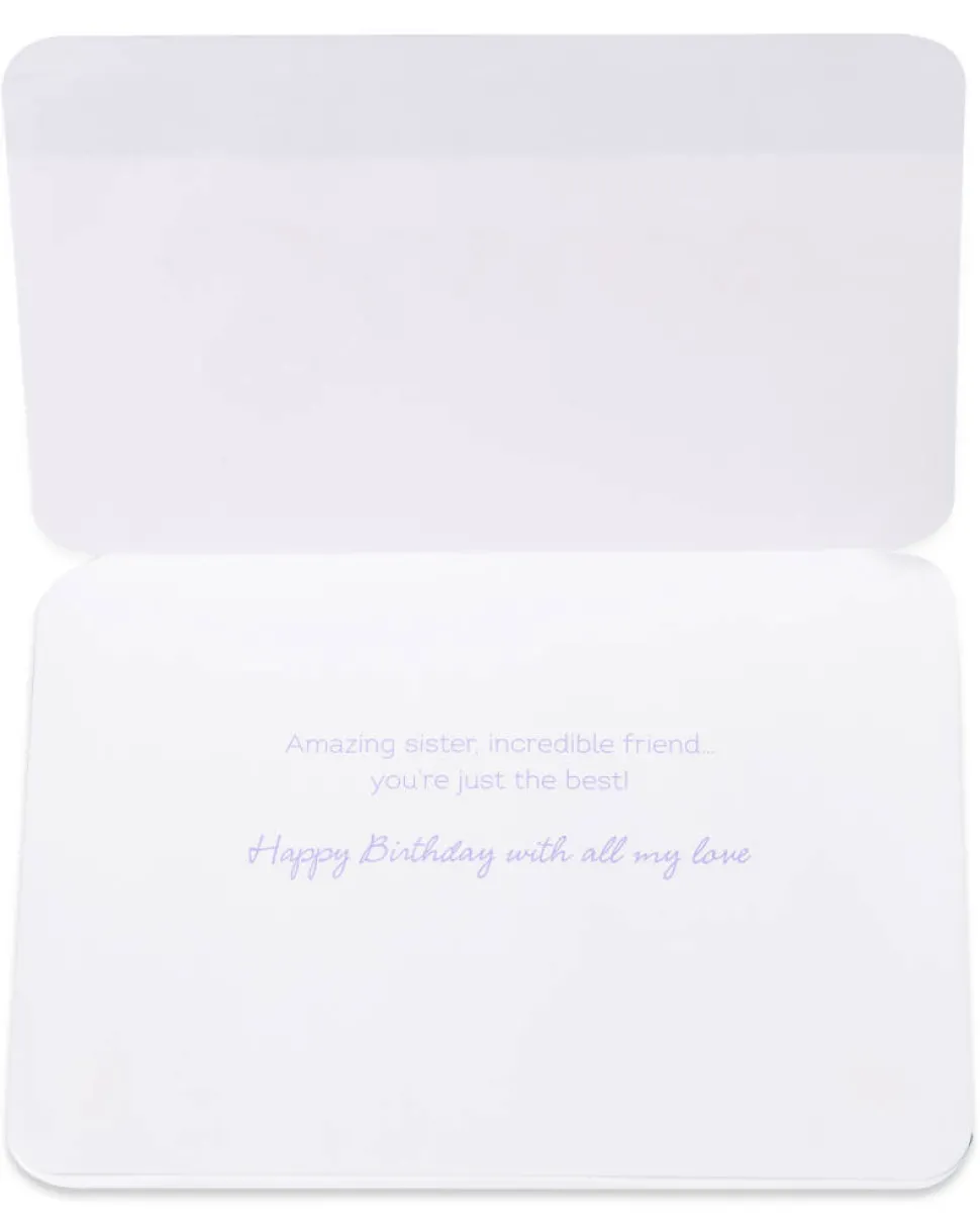 Scalloped Sister Birthday Greeting Card