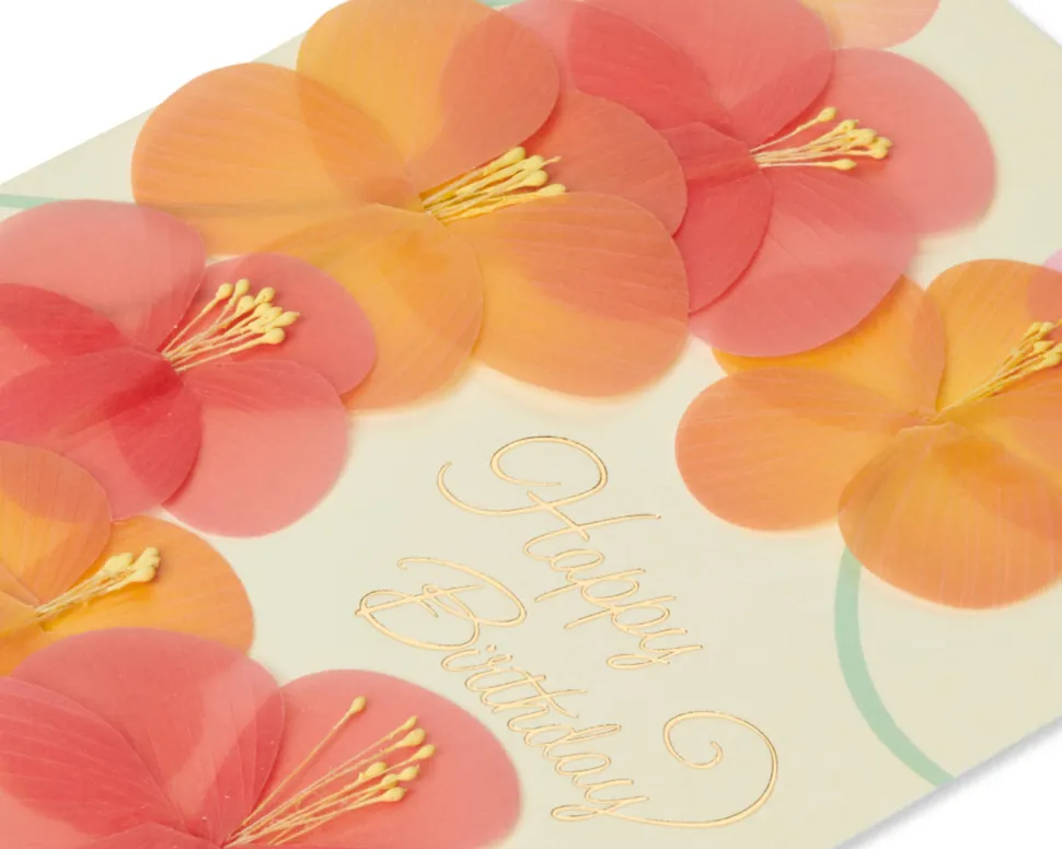 Scattered Flowers Birthday Greeting Card