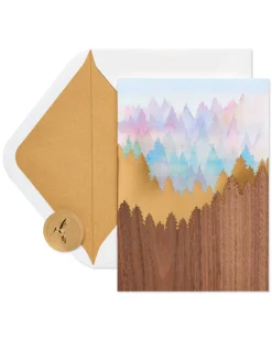 Scenic Mountain Thinking of You Blank Greeting Card