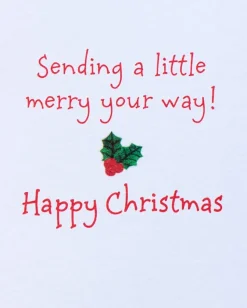 Sending a Little Merry Your Way Christmas Greeting Card