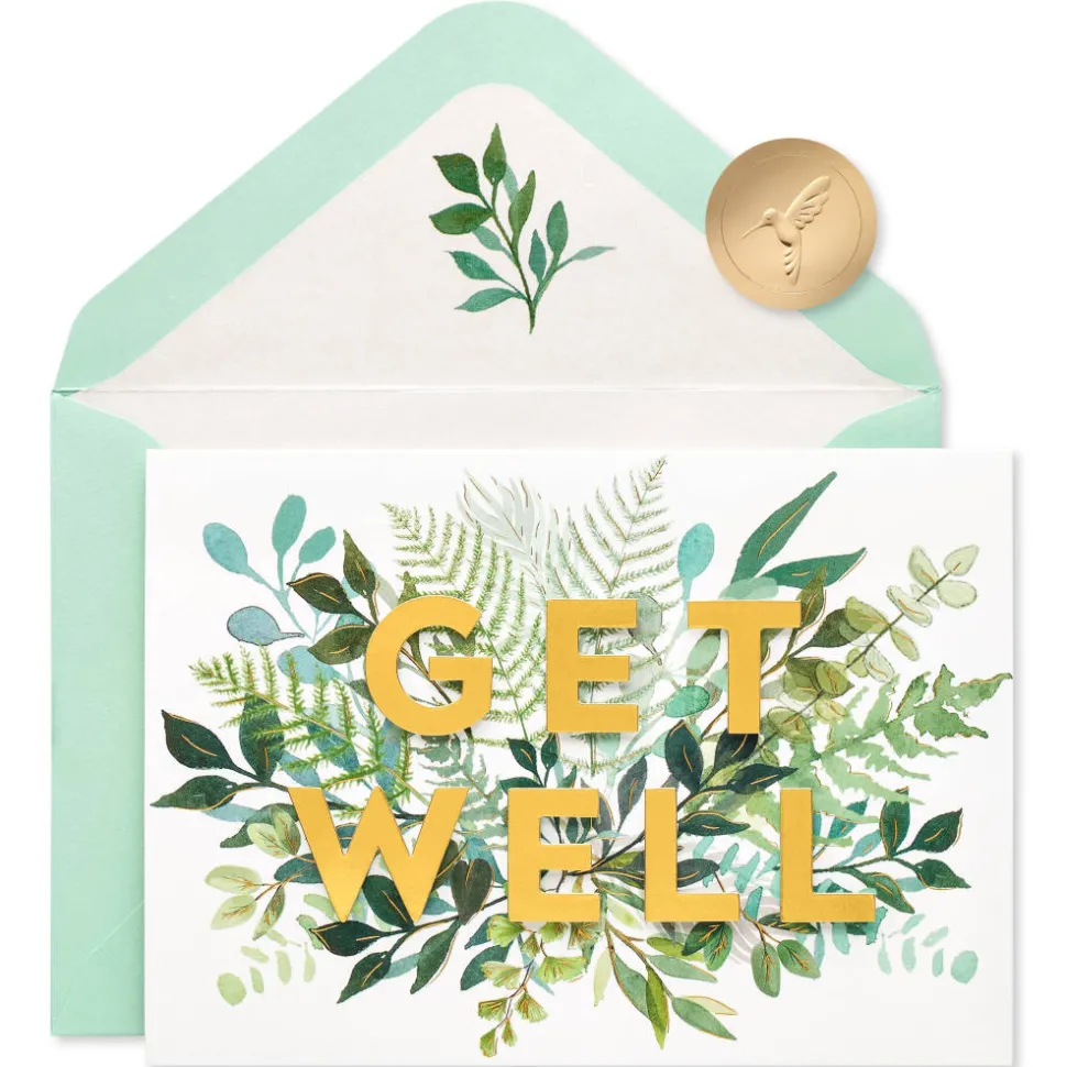 Sending Healing Thoughts Get Well Soon Greeting Card
