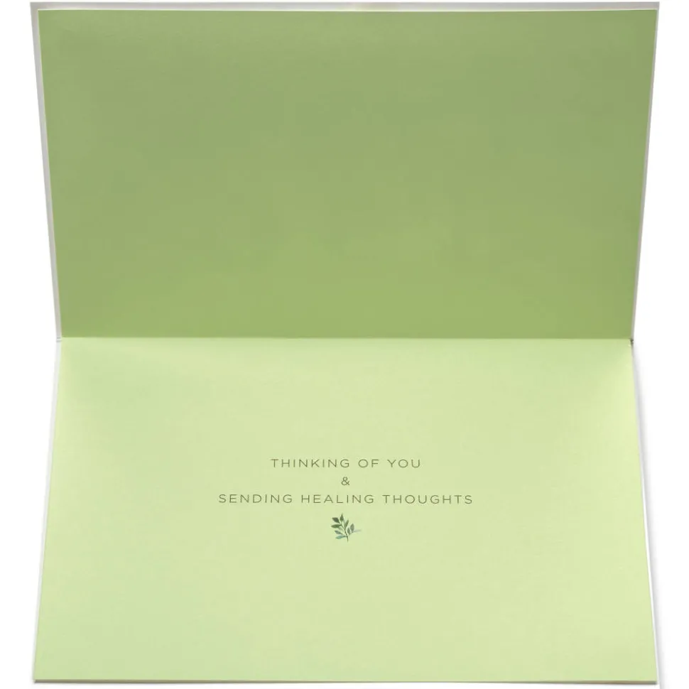 Sending Healing Thoughts Get Well Soon Greeting Card