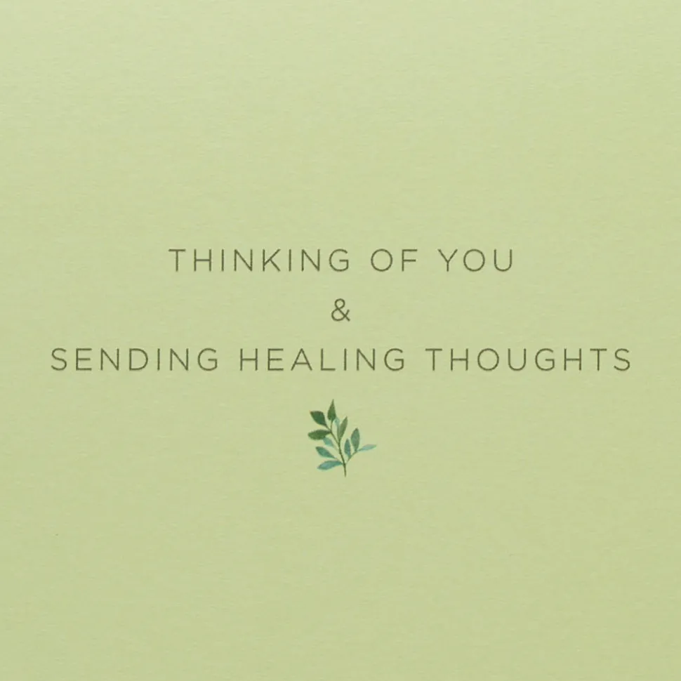 Sending Healing Thoughts Get Well Soon Greeting Card