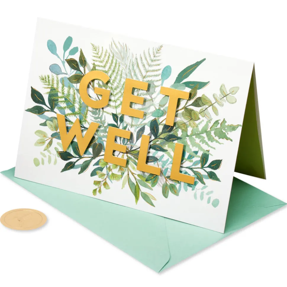 Sending Healing Thoughts Get Well Soon Greeting Card