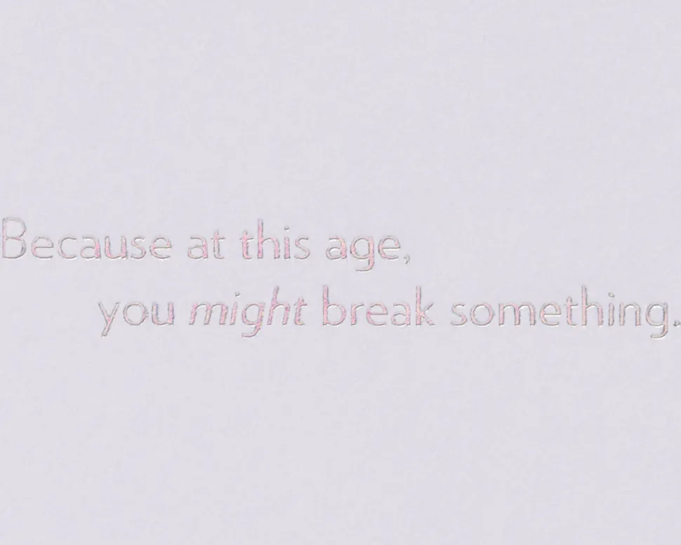 Shake It Don’t Break It Funny Birthday Greeting Card