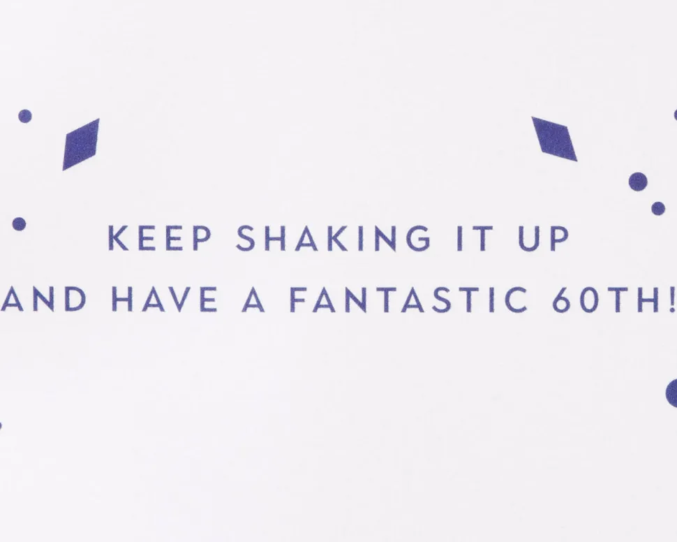 Shaking It Up 60th Birthday Greeting Card