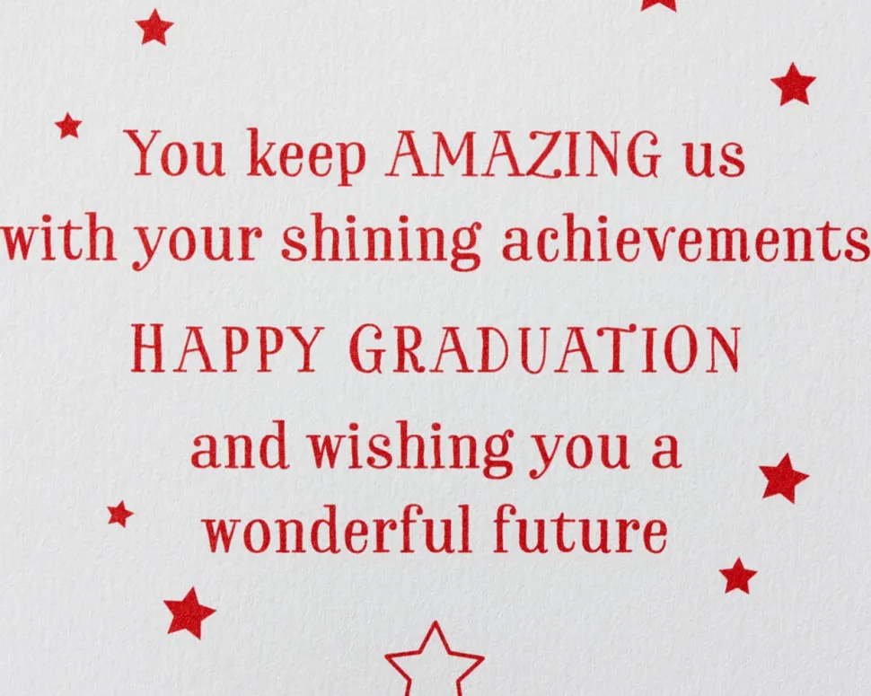 Shining Achievements Graduation Greeting Card