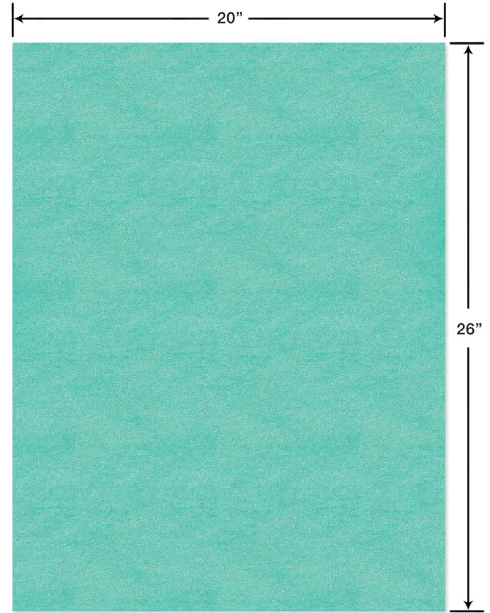 Shiny Blue Tissue Paper, 28-Sheets