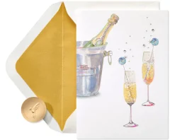 Shiny Happy Forever Wedding Greeting Card
