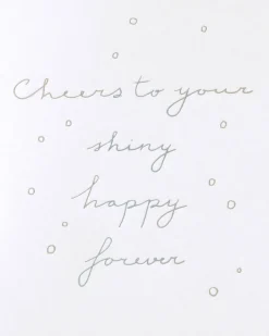 Shiny Happy Forever Wedding Greeting Card