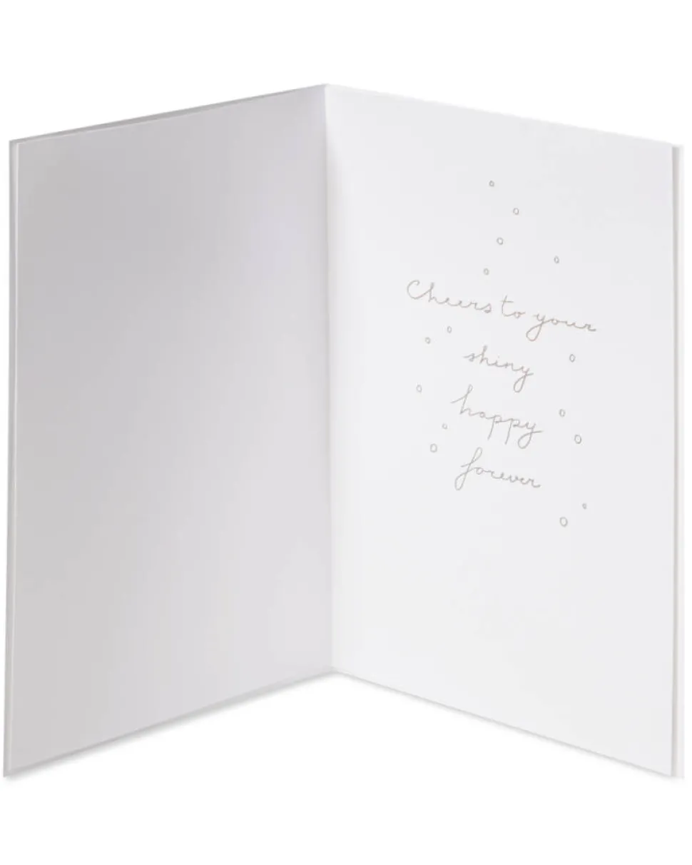 Shiny Happy Forever Wedding Greeting Card