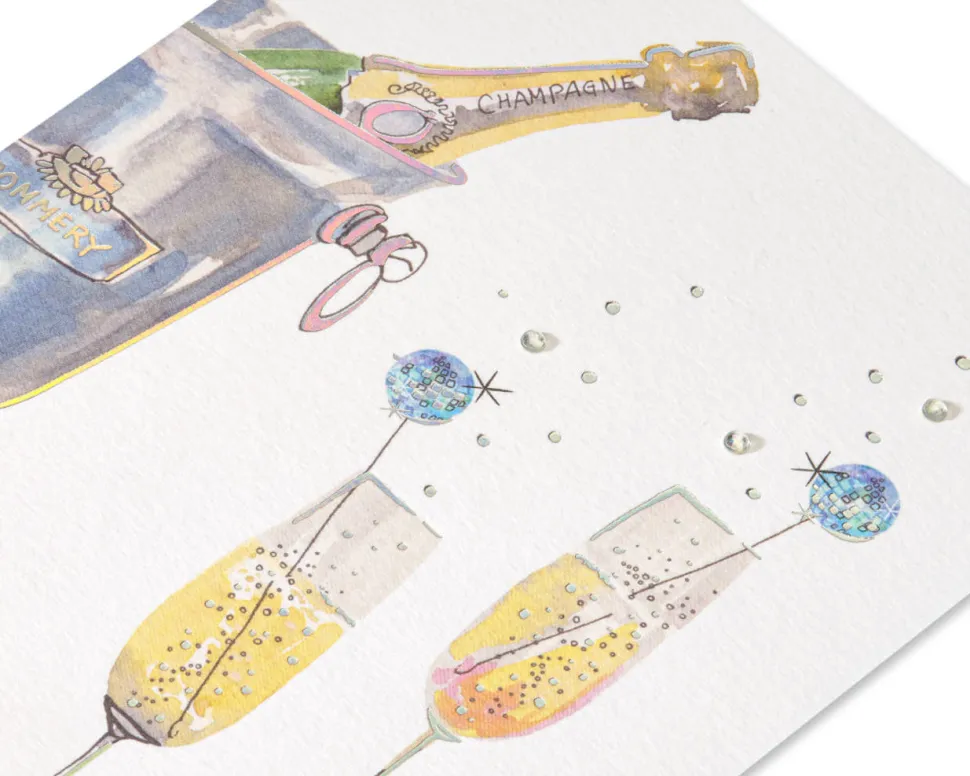 Shiny Happy Forever Wedding Greeting Card