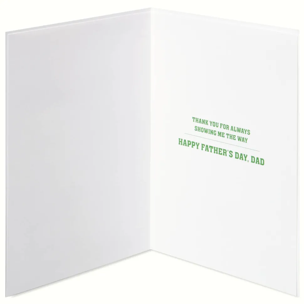 Showing Me The Way Fathers Day Greeting Card for Dad