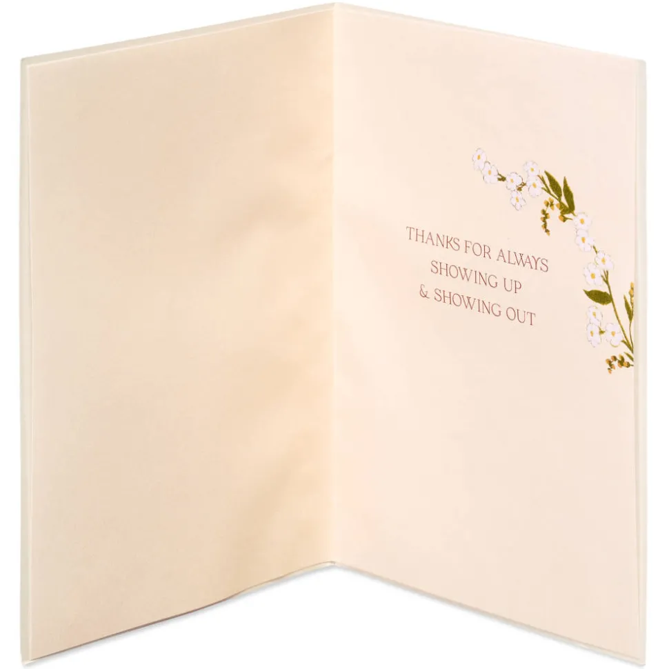Showing Up and Showing Out Friendship Greeting Card