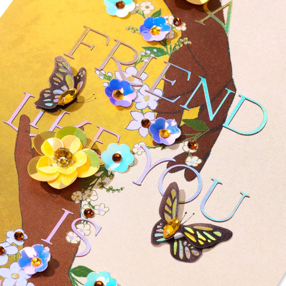 Showing Up and Showing Out Friendship Greeting Card
