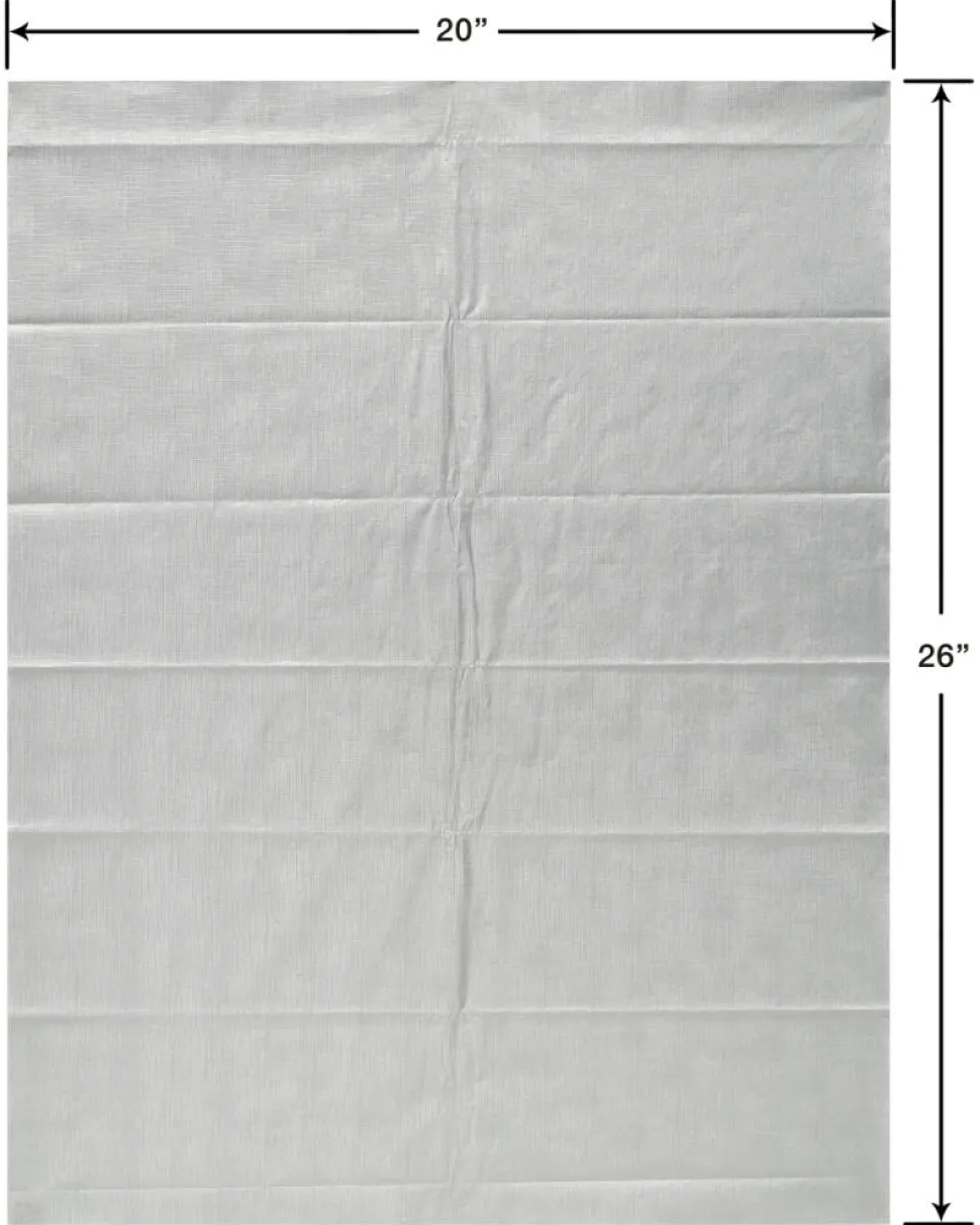 Silver Tissue Paper, 4-Sheets