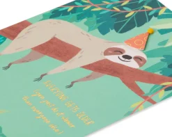 Sloth Funny Birthday Greeting Card