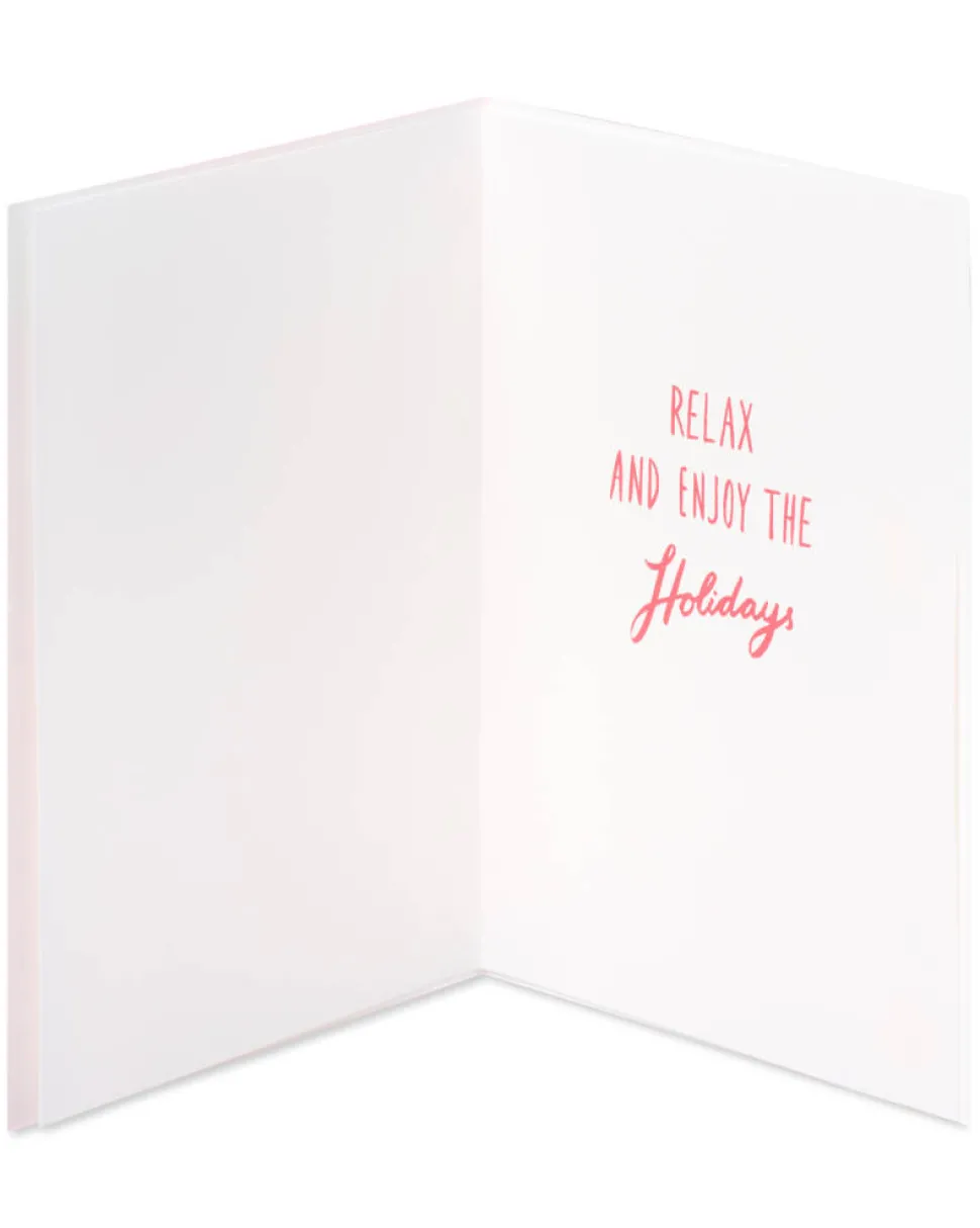 Sloth, Relax and Enjoy the Holidays Holiday Greeting Card