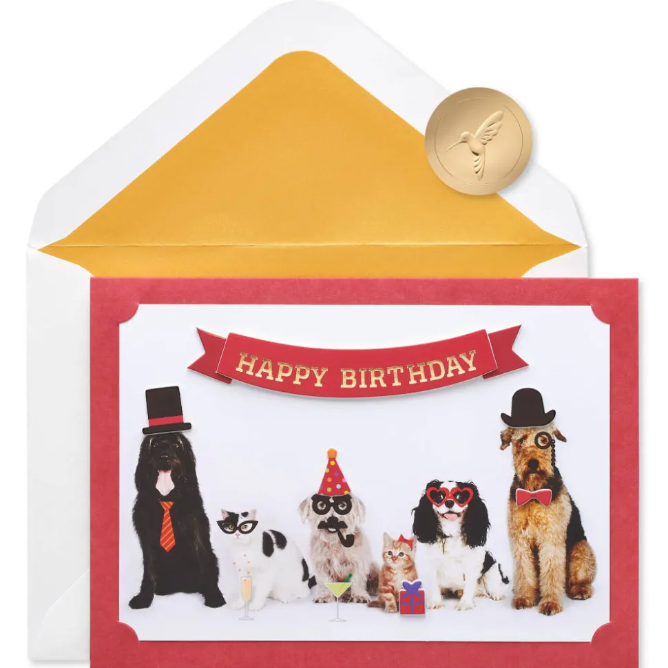 Smile You’re Awesome Dog Birthday Greeting Card