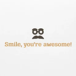 Smile You’re Awesome Dog Birthday Greeting Card