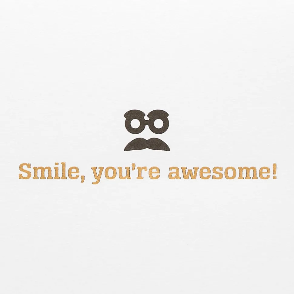 Smile You’re Awesome Dog Birthday Greeting Card
