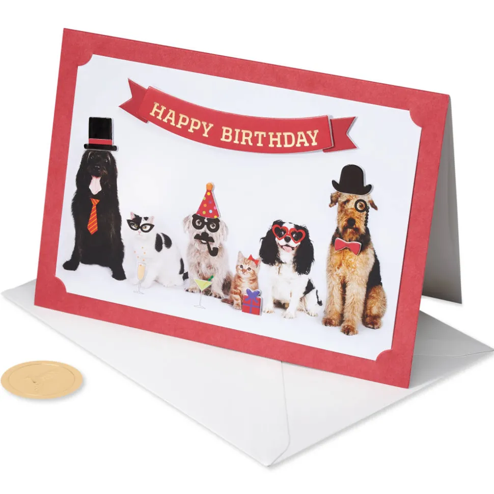 Smile You’re Awesome Dog Birthday Greeting Card