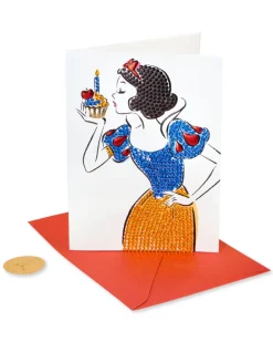 Snow White With Cupcake Birthday Greeting Card