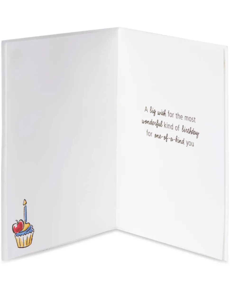 Snow White With Cupcake Birthday Greeting Card