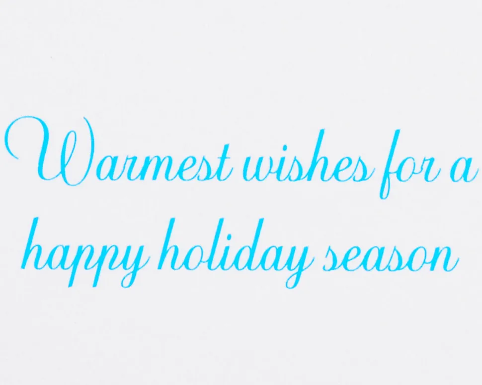 Snowflake Holiday Boxed Cards – Glitter-Free, 14-Count