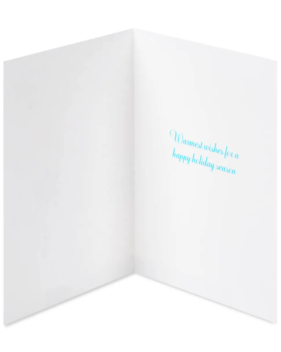 Snowflake Holiday Boxed Cards – Glitter-Free, 14-Count