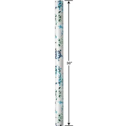 Snowflakes, Silver, Forest Holiday Wrapping Paper Rolls, 3 Rolls