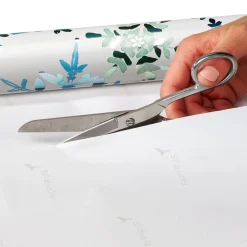 Snowflakes, Silver, Forest Holiday Wrapping Paper Rolls, 3 Rolls