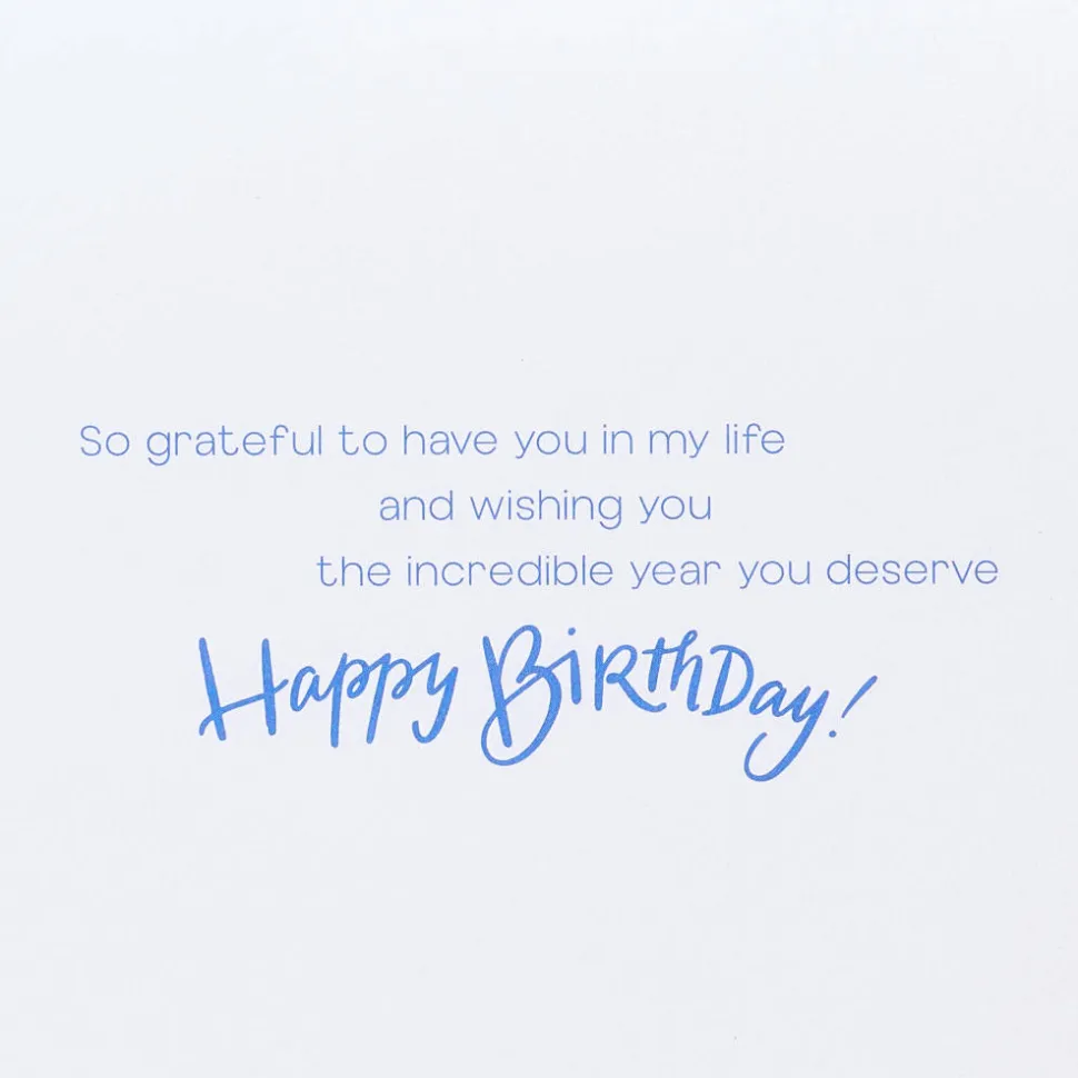 So Grateful Birthday Greeting Card