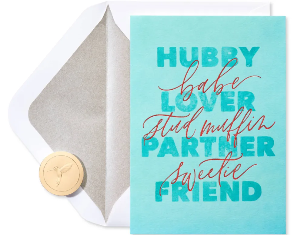 So Lucky Anniversary Greeting Card for Husband