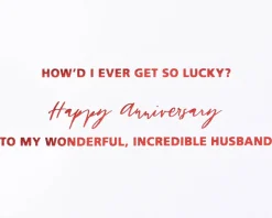 So Lucky Anniversary Greeting Card for Husband