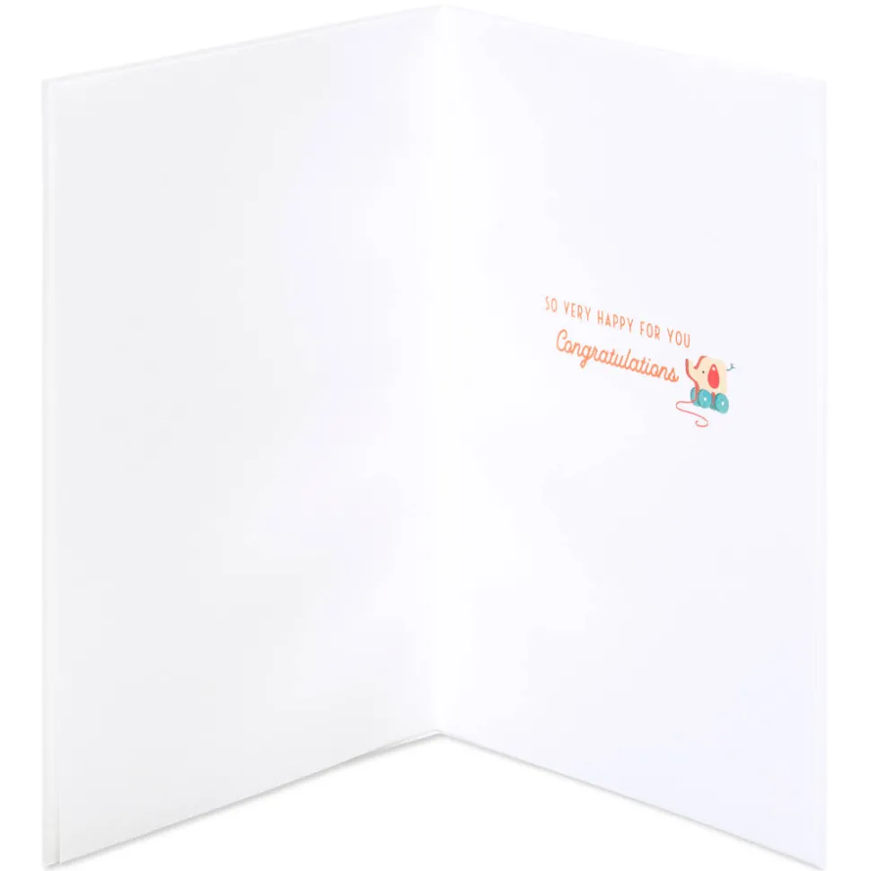 So Very Happy For You Baby Congratulations Greeting Card