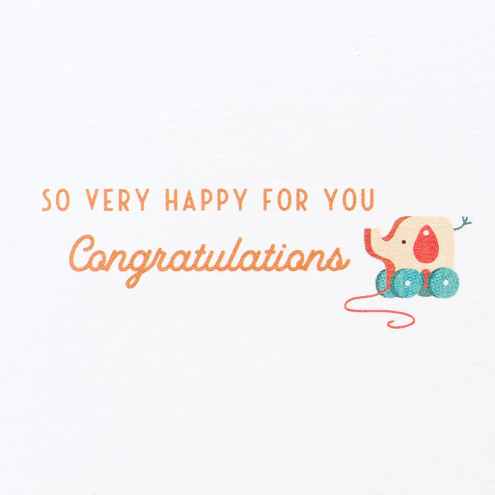 So Very Happy For You Baby Congratulations Greeting Card