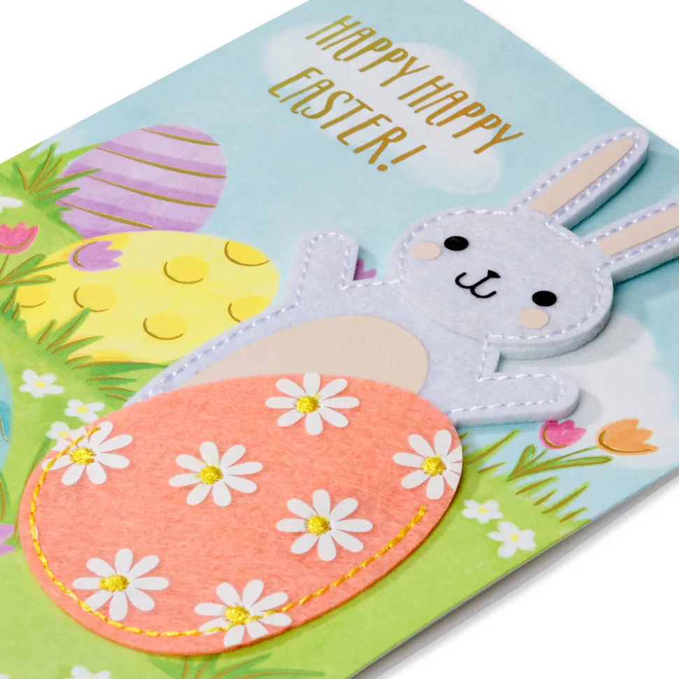 Special Easter Delivery Easter Greeting Card with Bunny Finger Puppet